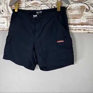 REI black nylon outdoor performance hiking cargo shorts size 10